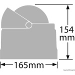 Bussola Ritchie Wheelmark 4"1/2 esterna nera/nera - immagine 2