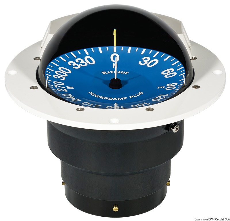 25.087.13.jpg Bussola Ritchie Supersport 5" bianca/blu - immagine 1