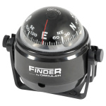 Bussola con staffa Finder nera, rosa nera