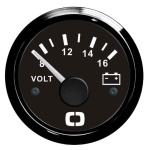Voltmetro 8/16 V nero/nera