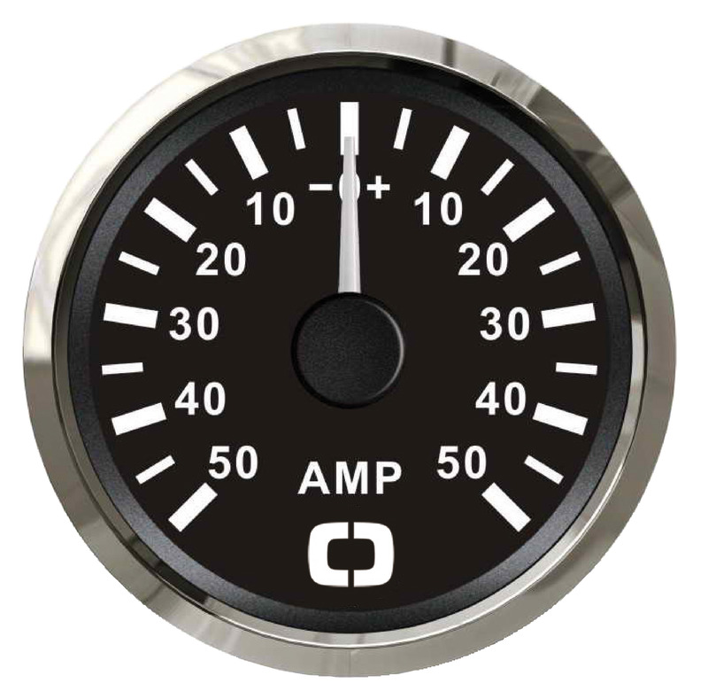 27.321.23.jpg Amperometro con shunt 50 A nero/lucida - immagine 1