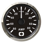 Amperometro con shunt 80 A nero/lucida