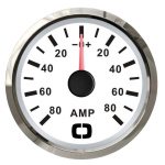 Amperometro con shunt 80 A bianco/lucida
