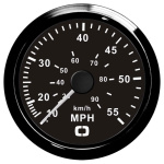 Spidometro Pitot 0-55 MPH nero/nera