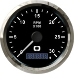 Contagiri 0-3000 RPM nero/lucida