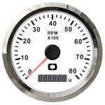 Contagiri 0-8000 RPM bianco/lucida