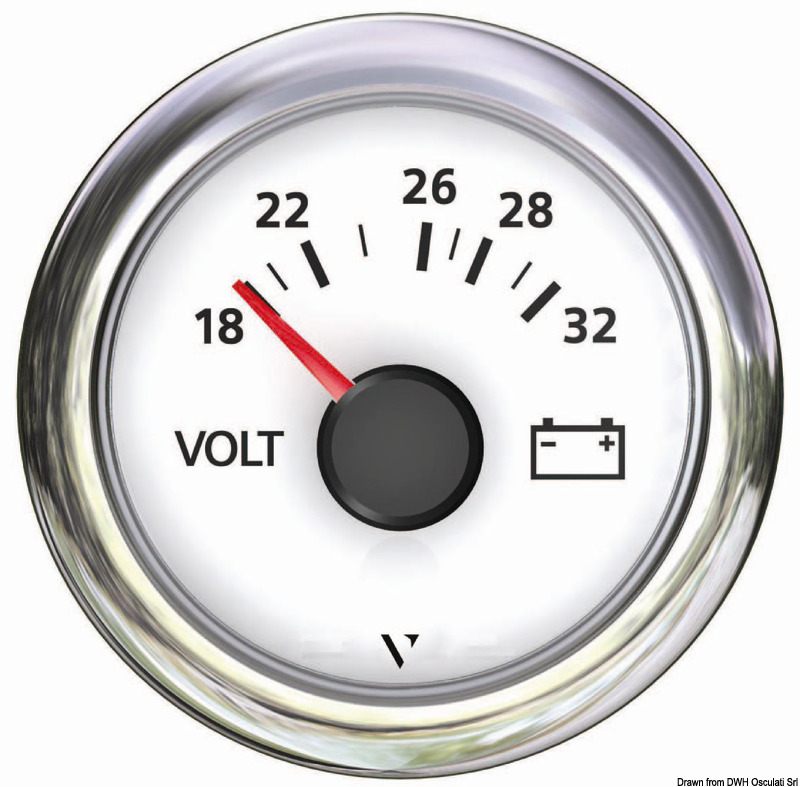 27.487.01.jpg Voltmetro 18/32 V bianco - immagine 1