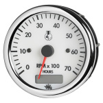 Contagiri 2/4 tempi 12 V bianco con contaore - immagine 3