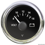 Voltmetro 8/16 V nero