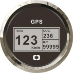 Log con bussola e totalizzatore GPS nero/lucida