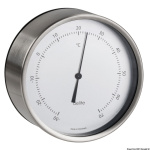 Termometro Clausen inox satinato/bianco