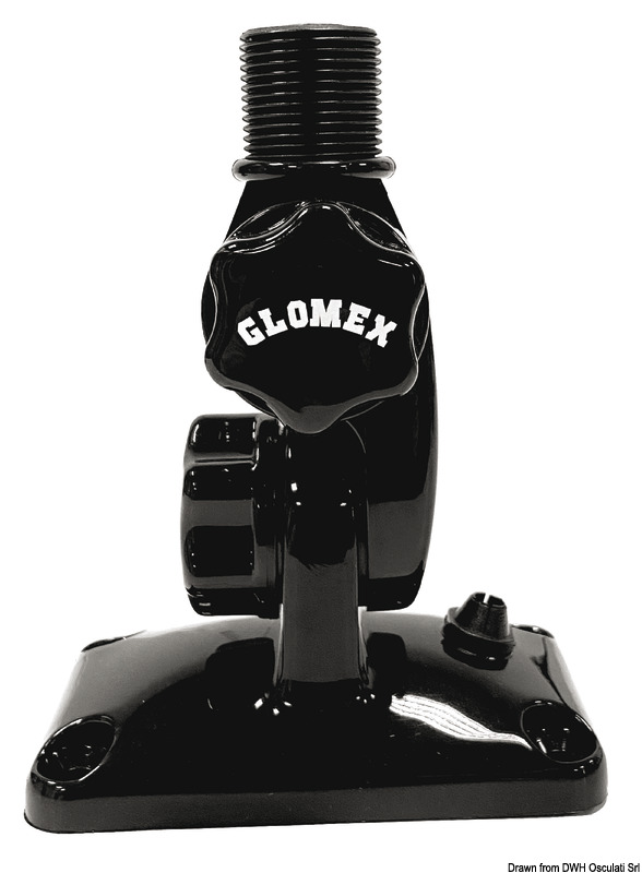 29.135.01.jpg Base snodata GLOMEX in nylon rinforzato nera - immagine 1