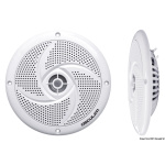 Coppia di casse stereo ultra piatte doppio cono bianche 4"