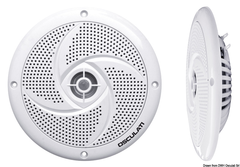 29.742.01-03-05.jpg Coppia di casse stereo ultra piatte doppio cono bianche 6,5" - immagine 1