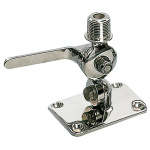 Base inox a doppio snodo per antenna