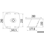 Power Tower in alluminio SCANSTRUT 150 mm nera - immagine 3