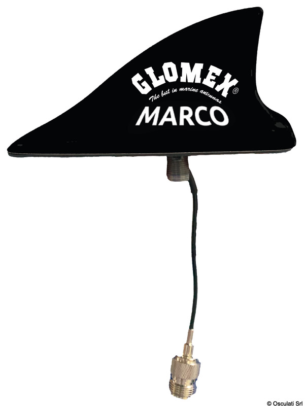 29.998.02.jpg Antenna VHF MAKO GLOMEX nera - immagine 1