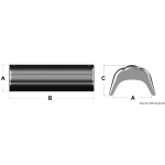 Parabordo prua/plancetta 610 mm blu - immagine 3
