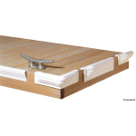 Protezione per pontile angolare in PVC bianca