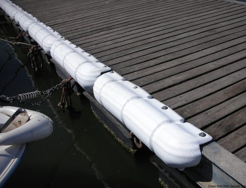 33.519.04_a.jpg Protezione per pontile 900 mm bianco - immagine 1