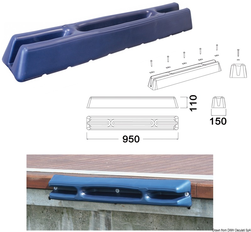 33.519.10_amb.jpg Protezione per pontile 950 mm blu - immagine 1