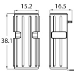 Protezione verticale per pontile in PVC bianca - immagine 3