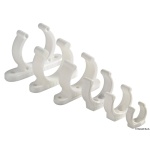 Clip bianca plastica pesante 30 mm