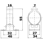 Clip inox per tubi 30/35 mm - immagine 2