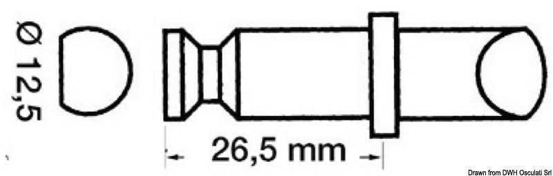 34.430.08.jpg Scalmo plastica/ottone 12,5 x 26,5 mm - immagine 1
