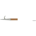 Gancio accosto inox+legno 260 cm