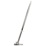 Asta portabandiera inox 14 x 400 mm con base ABS