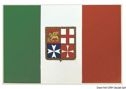 4.0.2 Bandiera adesiva Italia 20 x 30 cm - immagine 1
