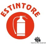 Adesivo CE estintore