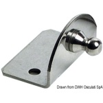 Piastrina 90° compact sfera 10 mm esterno