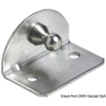 Piastrina 90° sfera 10 mm interna