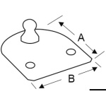 Piastrina piana filetto 8 mm compact - immagine 2