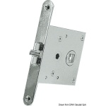 Serratura incasso ottone cromato