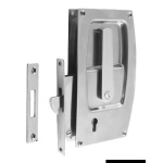 Serratura porte scorrevoli ottone cromato