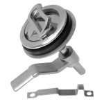 Alzapagliol inox + serratura