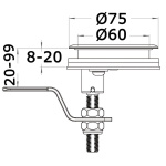 Alzapagliolo CAM LATCH c/serrat. - immagine 2