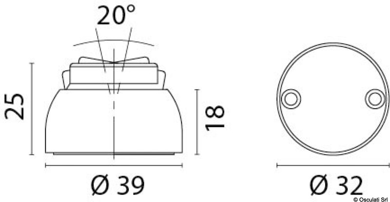 38.155.21_disegno-1.jpg Fermaporte magnetico 7,5 Kg uso esterno in ottone cromato - immagine 1
