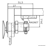 Scrocco Magnetico Ovale Tipo "A"