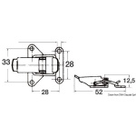 Chiusura a leva inox 52mm