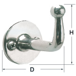 Gancetto inox 47x27 mm