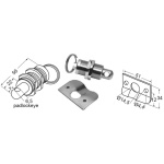 Chiusura gavoni inox lucchetto