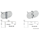 Cerniera inox 68,5x38,5 mm