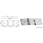 Cerniera inox 134x38 mm