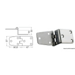 Cerniera inox 97,8x37 mm