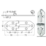 Cerniera inox "Chromelux"