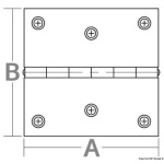 Cerniera inox 38x51 mm - immagine 2